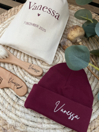 HOUTEN BORSTELSETJE | MET NAAM