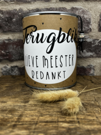 Terugblik lieve Meester bedankt