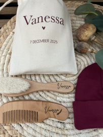 HOUTEN BORSTELSETJE | MET NAAM