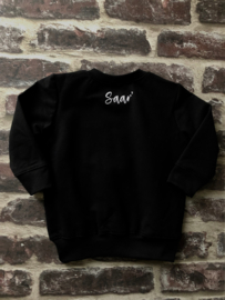 Sweater Dress met naam | BLACK