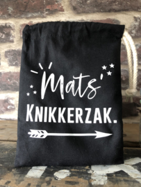 Knikkerzak met naam