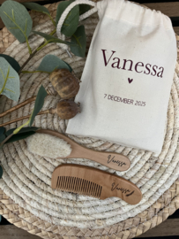 HOUTEN BORSTELSETJE | MET NAAM