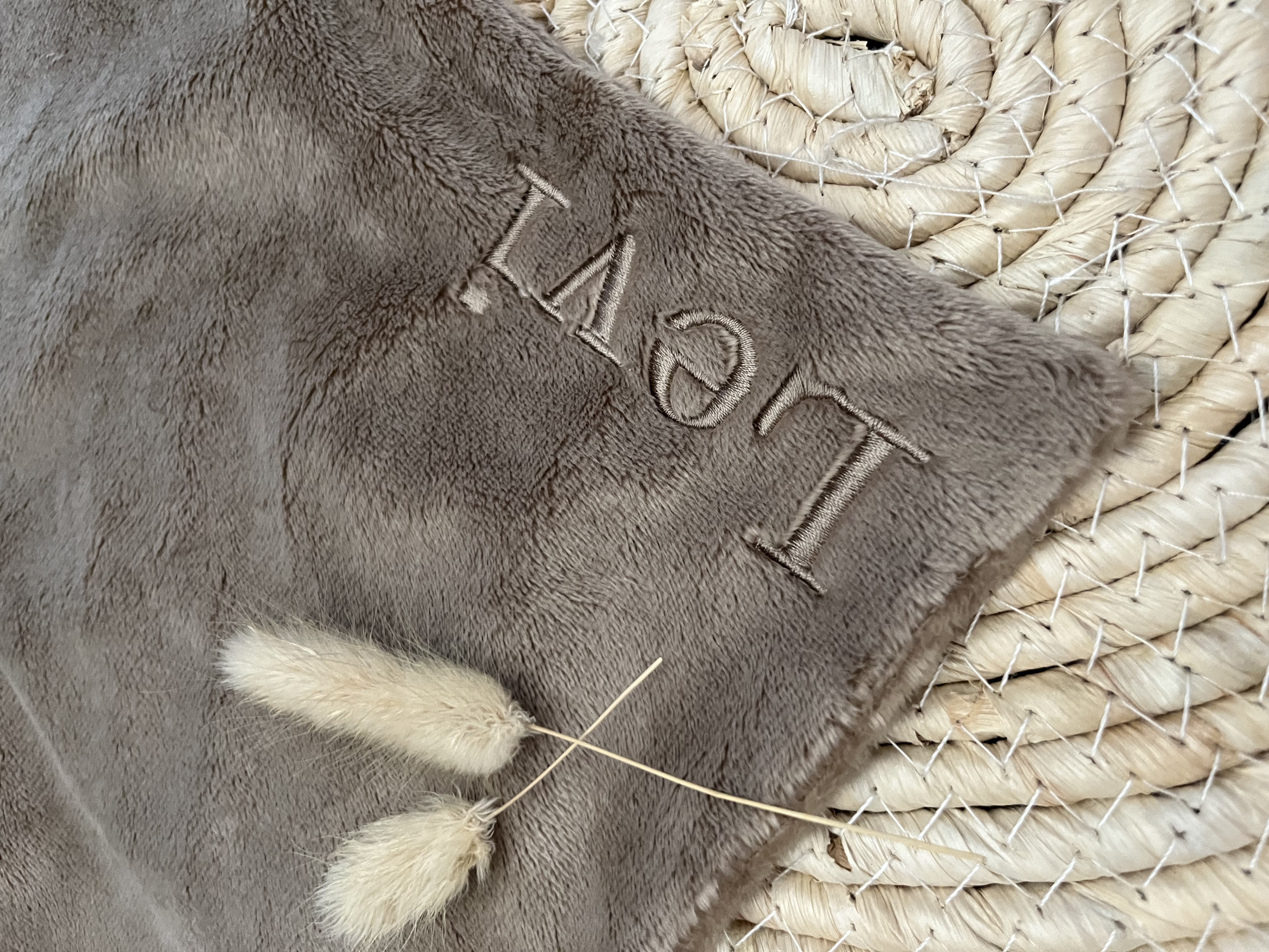 MINI RABBIT RICHIE BLANKET | CLAY