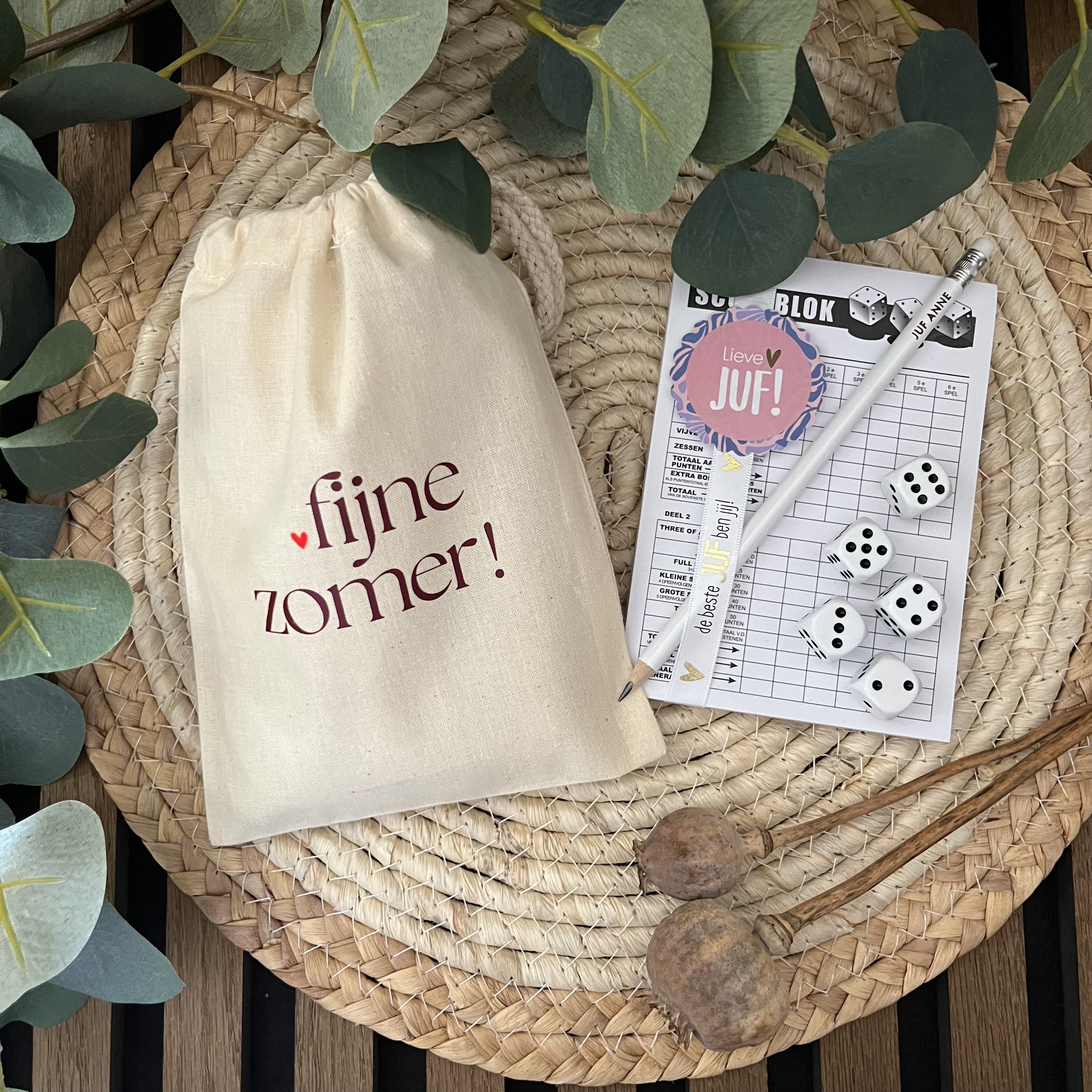 FIJNE ZOMER Juf! | Yahtzee