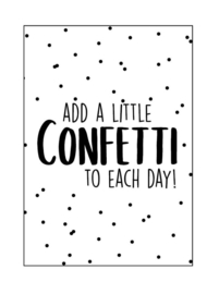 Kaart Add a little confetti to each day