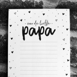 Notitieblok | voor de liefste papa