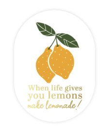 5x Sticker | LEMONS | GOUDFOLIE