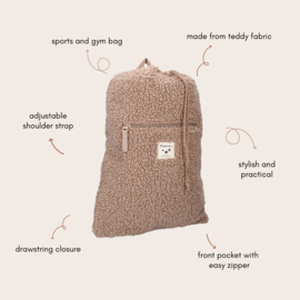 TEDDY IN TOWN Gymtas | KIDZROOM | BROWN