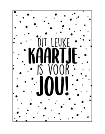 Kaart Dit leuke kaartje is voor jou!