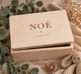 MEMORYBOX NAAM + GEBOORTEGEGEVENS