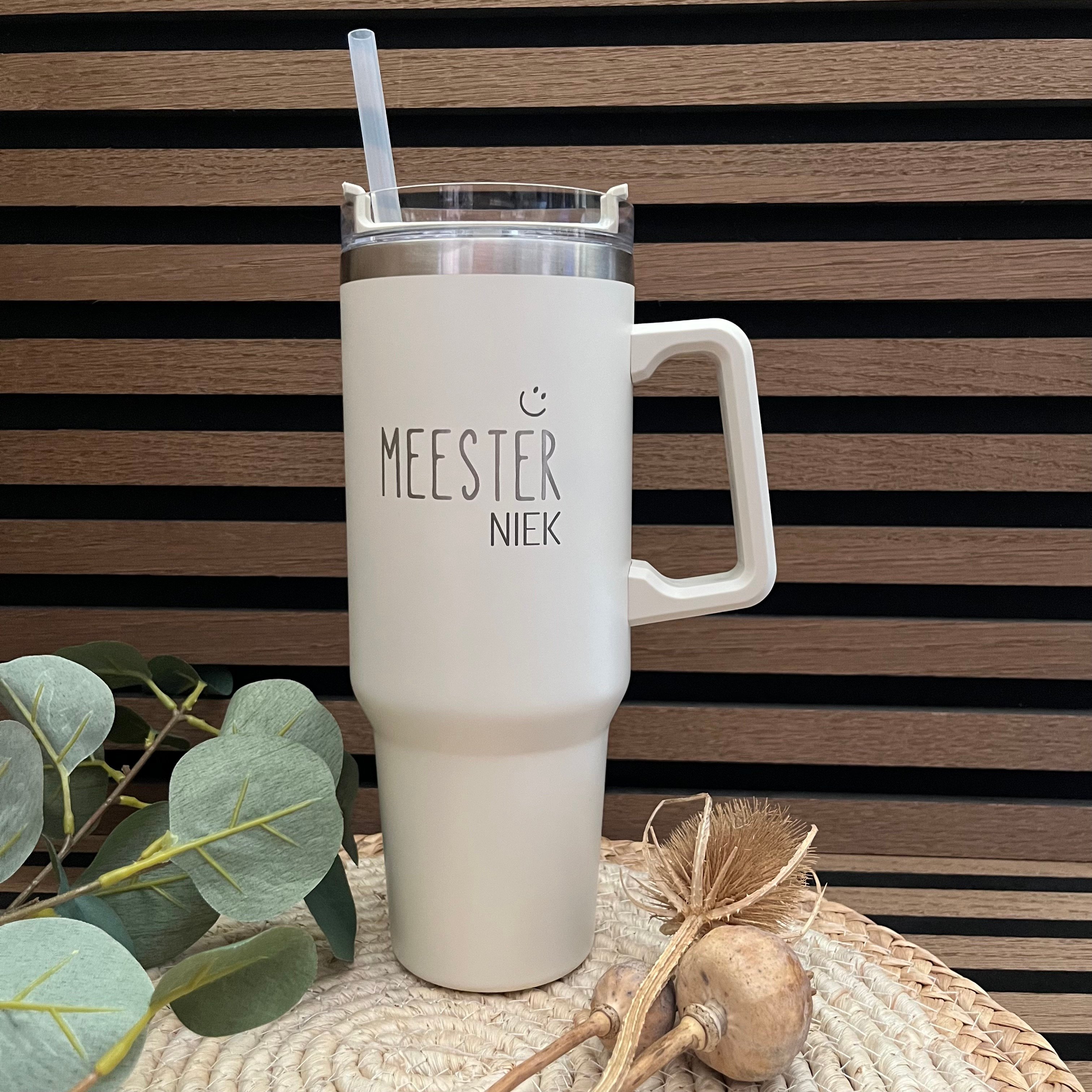 THERMOSBEKER XL MEESTER | MET NAAM