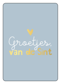 Kadokaartje XL | Groetjes, van de Sint
