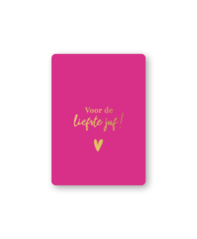 KADOKAARTJE XL | VOOR DE LIEFSTE JUF!