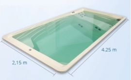 Pretty Pool Acryl zwemspa versie 2 (medium) afmeting 5 x 2,60 x 1,30