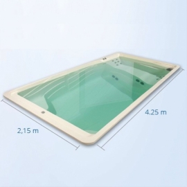 Pretty Pool Acryl zwemspa versie 2 (medium) afmeting 5 x 2,60 x 1,30