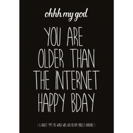 Older than the internet - zwart