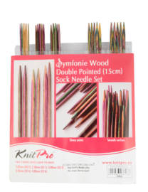 Knitpro Set 15 cm sokkennaalden Symfonie wood