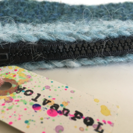 Gehaakt etui blauw-blauw