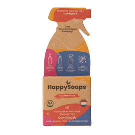 Happy Soaps - Cleaning Tabs -Combipack – Alles-, Keuken-, Glas- en Sanitairreiniger