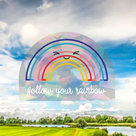 Raamsticker regenboog