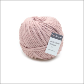 Macramé touw - Roze