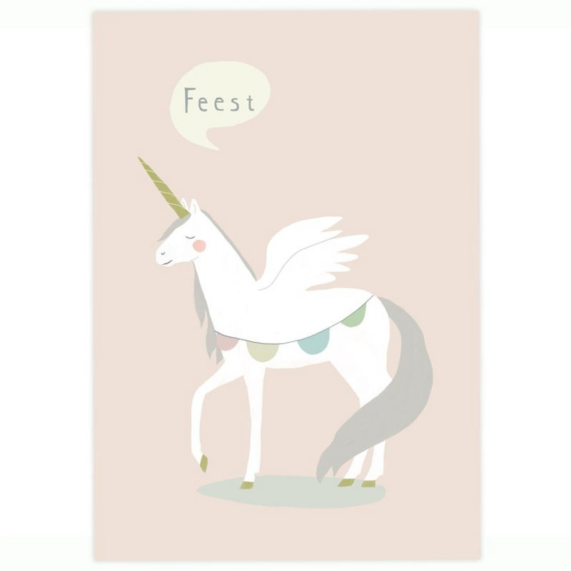 Postkaart - Unicorn