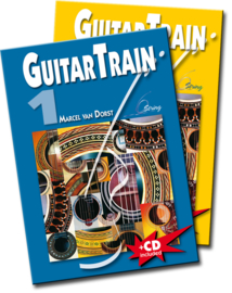 Guitar Train 1 & 2  met Youtube video's, CD en Plectrums Gratis verzending