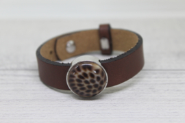 Cuoio armband bruin