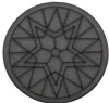 Cabochon Polaris 12mm Winter matt Silver night