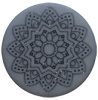 Cabochon Polaris 20mm Mandala matt Rustic blue