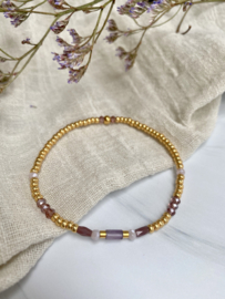 Armband miyuki paars