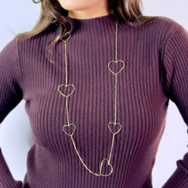 OPEN HEARTS LANGE KETTING