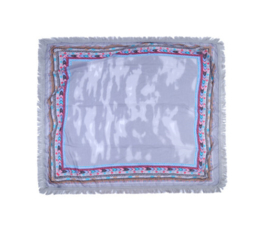 Trendy grijze sjaal met  Aztec print