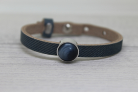 Cuoio armband denim Blue