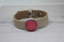 Cuoio armband Zand/beige