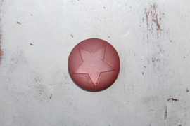 Polaris cabochon ster matt 12 mm Antique Pink