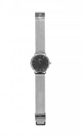 Zilver minute horloge