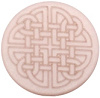 Polaris cabochon Celtic print plat 12mm matt Vintage rose