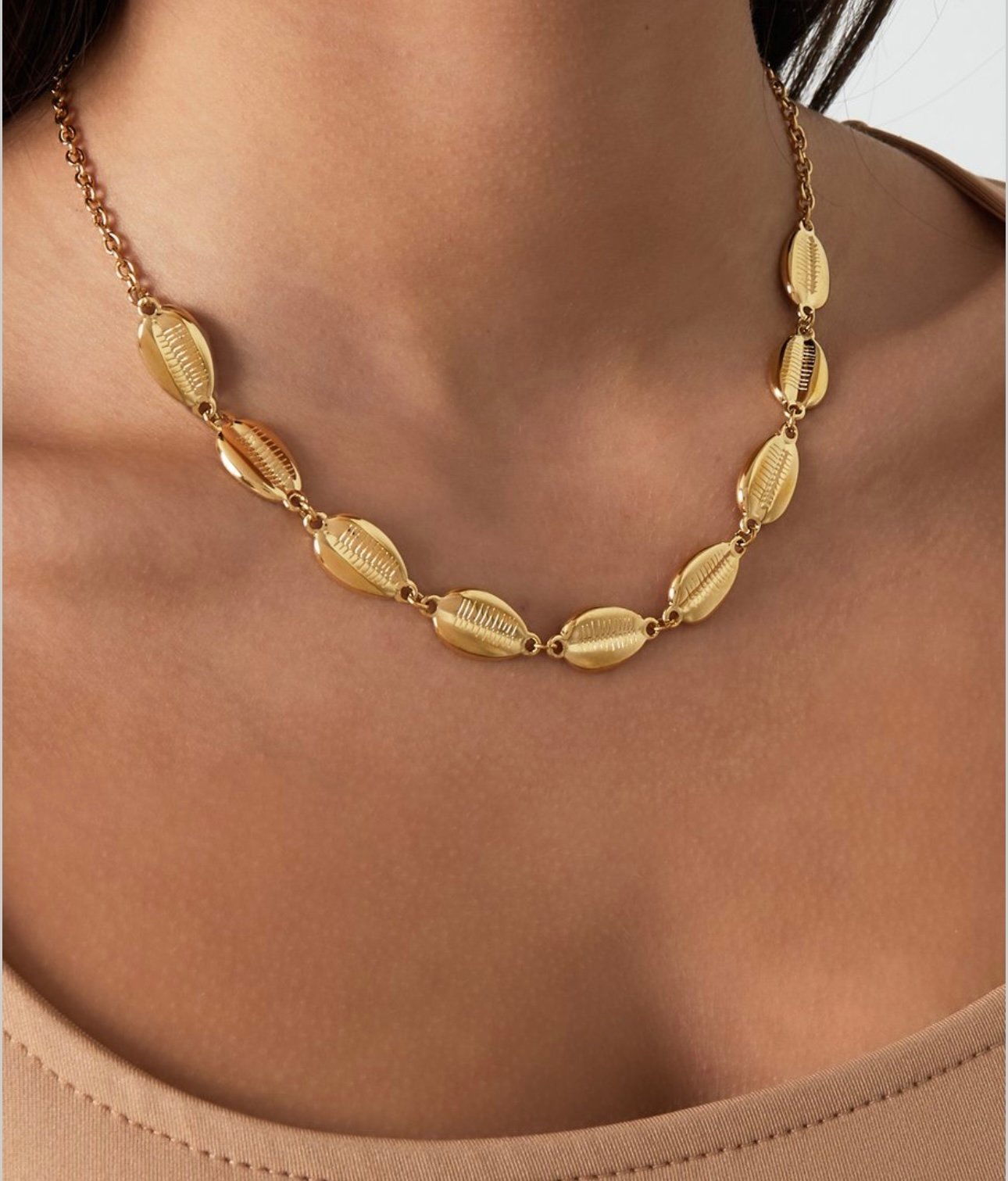 GOUDEN SCHELPEN KETTING