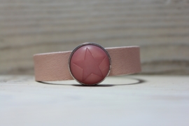 Cuoio armband Powder rose