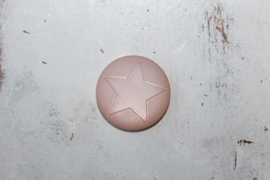 Polaris cabochon 12mm ster matt  Vintage Rose