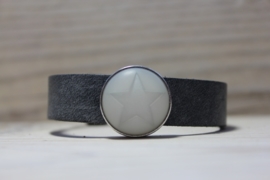 Cuoio armband Anthracite grey