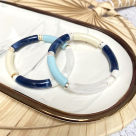 TUBE WIT/BLAUW ARMBAND