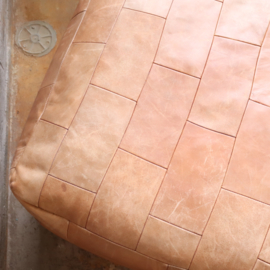 Grote vintage poef / hocker