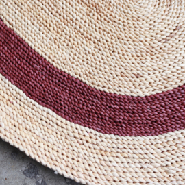 vintage rotan ovaal matje