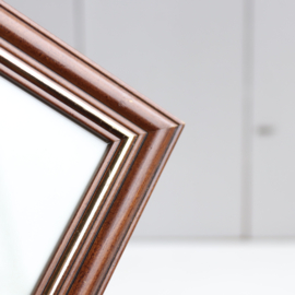 Vintage fotolijst hout goud 21.5x16.5