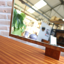 Vintage kaptafel teak wit jaren 70 zwart