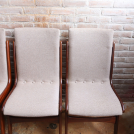 set vintage eettafel stoelen jaren 60 Mahjongg