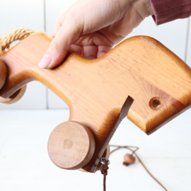 vintage houten speelgoed wielen