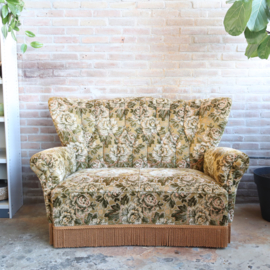 Vintage bank velvet  bloemen